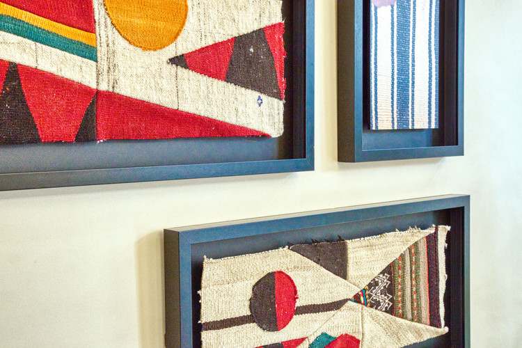 مجموعه تابلوی هنری کولاژ گلیم و عکس